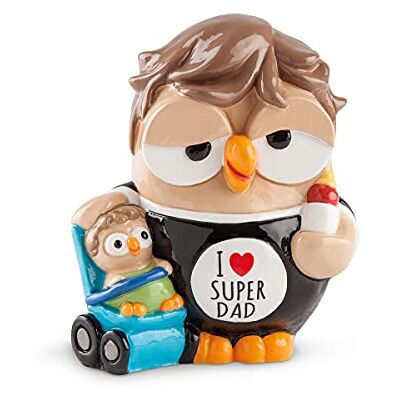 Egan Gufo Super Papà Goofi ML36LV/2SD - Figura de cerámica Egan Gufo Super Papà Goofi ML36LV/2SD - Figura de cerámica