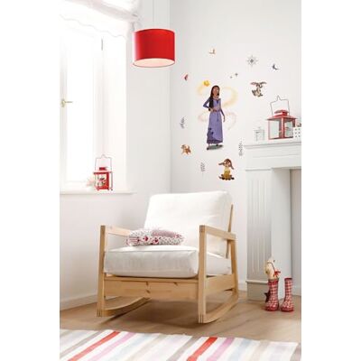 Komar Disney Wish Adhesivo decorativo para pared, 50 x 70 cm, diseño de estrellas, color rosa Komar Disney Wish Adhesivo decorativo para pared, 50 x 70 cm, diseño de estrellas, color rosa