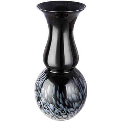 Gilde Jarrón Decorativo Grande en Forma de Trofeo, Color Negro y Blanco, Moderno Objeto Decorativo, jarrón de Cristal, Hecho a Mano, de Cristal de Color, Altura 43 cm Gilde Jarrón Decorativo Grande en Forma de Trofeo, Color Negro y Blanco, Moderno Objeto Decorativo, jarrón de Cristal, Hecho a Mano, de Cristal de Color, Altura 43 cm