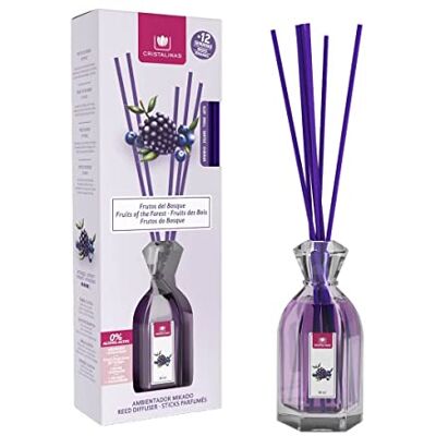CRISTALINAS Ambientador Mikado Larga Duración 12 Semanas 90ml 0% Alcohol (Frutos del Bosque, 90ml) CRISTALINAS Ambientador Mikado Larga Duración 12 Semanas 90ml 0% Alcohol (Frutos del Bosque, 90ml)