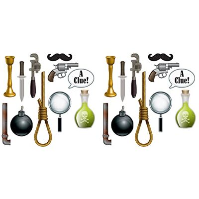 Beistle -22 Piezas de Carteles Divertidos de Asesinato y Misterio, Recortes de Escena del Crimen, 17.8 cm-52.7 cm, para Decoraciones de Fiesta Sherlock Homes, Fabricado en Estados Unidos Desde Beistle -22 Piezas de Carteles Divertidos de Asesinato y Misterio, Recortes de Escena del Crimen, 17.8 cm-52.7 cm, para Decoraciones de Fiesta Sherlock Homes, Fabricado en Estados Unidos Desde