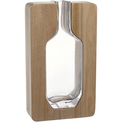 Leonardo HOME AUTENTICO Jarrón de Objetos • 1 Pieza • Llamativo diseño Natural • Aspecto Elegante Gracias a los Elementos de Madera • Jarrón rústico para Flores • Jarrón Decorativo Atemporal Leonardo HOME AUTENTICO Jarrón de Objetos • 1 Pieza • Llamativo diseño Natural • Aspecto Elegante Gracias a los Elementos de Madera • Jarrón rústico para Flores • Jarrón Decorativo Atemporal