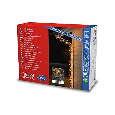 Konstsmide 3646 – 800 LED Luz Cadena, plástico, color negro Konstsmide 3646 – 800 LED Luz Cadena, plástico, color negro