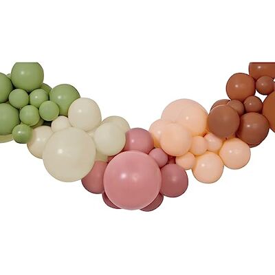 Ciao Kit de guirnalda de globos DIY Naturals (65 globos de látex, 300 cm), verde/beige/marrón Ciao Kit de guirnalda de globos DIY Naturals (65 globos de látex, 300 cm), verde/beige/marrón