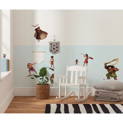 Conjunto de Pegatinas de Pared Disney Moana - 50x70cm Grande para Habitaciones Infantiles Conjunto de Pegatinas de Pared Disney Moana - 50x70cm Grande para Habitaciones Infantiles