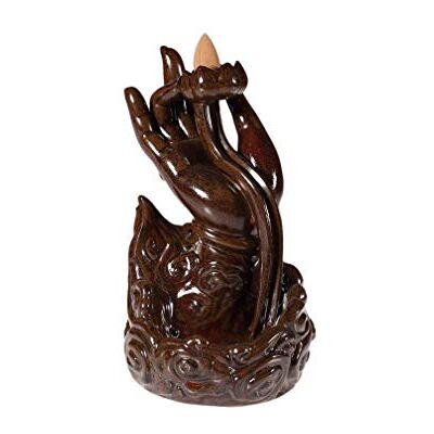 lachineuse – Fuente de Incienso a Mano de Buda – Brule Incienso Cascade 18 cm – Porcelana – Puerta de Incienso para decoración Interior – Deco Zen Asiático – Soporte de Incienso para Ambiance Feng lachineuse – Fuente de Incienso a Mano de Buda – Brule Incienso Cascade 18 cm – Porcelana – Puerta de Incienso para decoración Interior – Deco Zen Asiático – Soporte de Incienso para Ambiance Feng