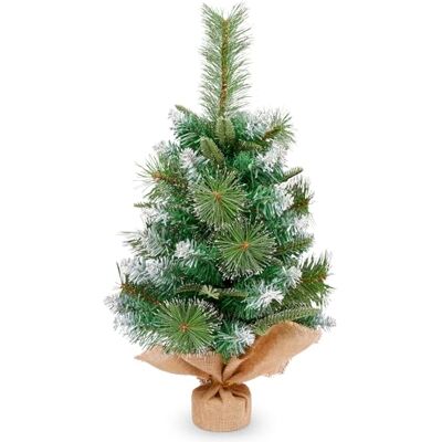 Uten Árbol de Navidad Pequeño de 60 cm, PVC Mini Árbol de Navidad Artificial con Nieve Decorativa, Árbol Navidad Sobremesa, 60 Agujas de Pino y Tres Estilos de Ramas, Decoración Navidad para Mesa Uten Árbol de Navidad Pequeño de 60 cm, PVC Mini Árbol de Navidad Artificial con Nieve Decorativa, Árbol Navidad Sobremesa, 60 Agujas de Pino y Tres Estilos de Ramas, Decoración Navidad para Mesa