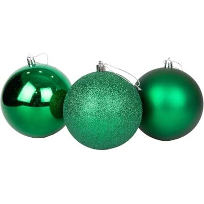 SHATCHI 24 Bolas de Navidad inastillables de Color Verde Oscuro, Adornos de Bolas de Adorno para árbol de Navidad, Decoraciones Colgantes de Navidad, decoración navideña, Brillante, Mate, Purpurina SHATCHI 24 Bolas de Navidad inastillables de Color Verde Oscuro, Adornos de Bolas de Adorno para árbol de Navidad, Decoraciones Colgantes de Navidad, decoración navideña, Brillante, Mate, Purpurina