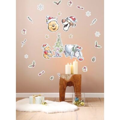 Komar Pegatinas decorativas de Winnie Pooh Christmas (50 x 70 cm, 26 unidades), diseño de Winnie the Pooh Komar Pegatinas decorativas de Winnie Pooh Christmas (50 x 70 cm, 26 unidades), diseño de Winnie the Pooh
