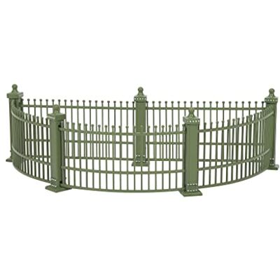 Department 56 Dickens Village Accessories Zoological Gardens Juego de figuras de esgrima en miniatura, 5 cm, color verde Department 56 Dickens Village Accessories Zoological Gardens Juego de figuras de esgrima en miniatura, 5 cm, color verde