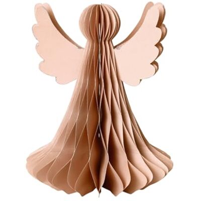 Broste Copenhagen Figura de ángel con Purpurina Plateada (21 cm), Color Rosa Broste Copenhagen Figura de ángel con Purpurina Plateada (21 cm), Color Rosa