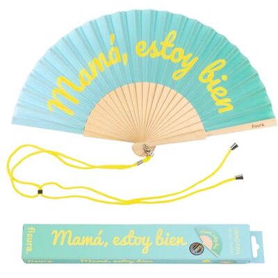 Fisura – Abanico Original con Mensaje “Más Brisa” Abanico de Madera Moderno y Colorido. Ventilador de Mano Ondas Rosas. Colgador Incluido. Idea de Regalo Divertida. (Mamá, degradado azul) Fisura – Abanico Original con Mensaje “Más Brisa” Abanico de Madera Moderno y Colorido. Ventilador de Mano Ondas Rosas. Colgador Incluido. Idea de Regalo Divertida. (Mamá, degradado azul)