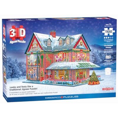 Eurographics Rompecabezas 3D - Casa de Navidad Eurographics Rompecabezas 3D - Casa de Navidad
