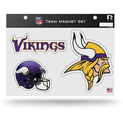 Rico Industries NFL Vikings Minnesota Team Lámina magnética (22,8 x 12,7 x 0,5 cm), Logo del Equipo Rico Industries NFL Vikings Minnesota Team Lámina magnética (22,8 x 12,7 x 0,5 cm), Logo del Equipo