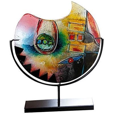 ART Jarrón de Cristal – Regalos para Mujeres – Decoración Salón – Altura 37 cm ART Jarrón de Cristal – Regalos para Mujeres – Decoración Salón – Altura 37 cm