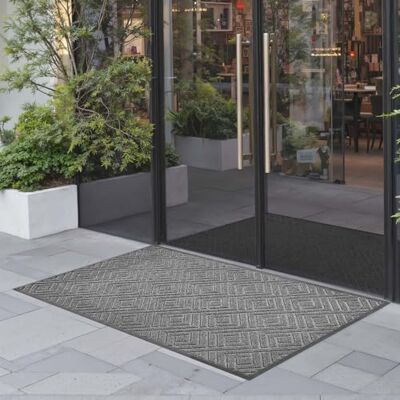 VEVOR Felpudo para Puerta de Entrada, para Interior y Exterior, Moderno y Elegante, con Reverso TPE, Resistente, Lavable, para Pasillo, Balcón y Garaje, Patrón Impreso, Gris, 1562 x 914 x 7 mm VEVOR Felpudo para Puerta de Entrada, para Interior y Exterior, Moderno y Elegante, con Reverso TPE, Resistente, Lavable, para Pasillo, Balcón y Garaje, Patrón Impreso, Gris, 1562 x 914 x 7 mm