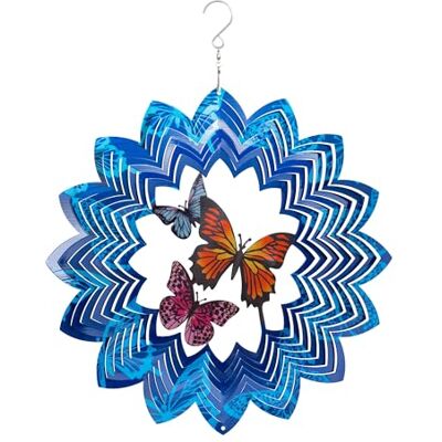 Invento Viento - Mariposas - Metal Resistente a la Intemperie - Decoración Jardín Invento Viento - Mariposas - Metal Resistente a la Intemperie - Decoración Jardín