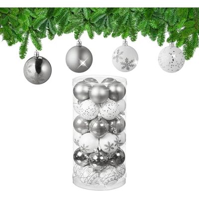 Relaxdays Adorno de Navidad - Juego de 30 bolas para árbol Relaxdays Adorno de Navidad - Juego de 30 bolas para árbol