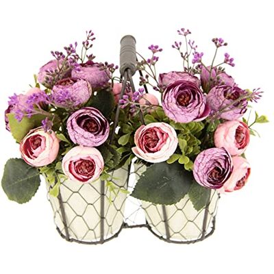 I.GE.A. Ranunkeln Arreglo de Flores Artificiales - Arreglo de Flores Artificiales I.GE.A. Ranunkeln Arreglo de Flores Artificiales - Arreglo de Flores Artificiales
