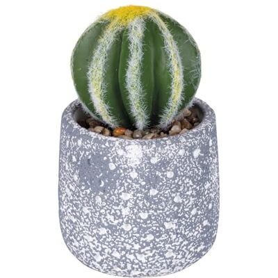 Tivoli Planta Artificial Cactus, Maceta de hormigón, diámetro 9 x 15 cm Tivoli Planta Artificial Cactus, Maceta de hormigón, diámetro 9 x 15 cm