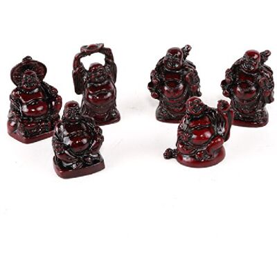 lachineuse Caja de 6 Budas Risueños de Maitreya Pequeñas estatuas de Buda Salud, Fortuna, Sabiduría, Suerte, Éxito, Amor Decoración Feng Shui Idea de Regalo de decoración Zen asiática lachineuse Caja de 6 Budas Risueños de Maitreya Pequeñas estatuas de Buda Salud, Fortuna, Sabiduría, Suerte, Éxito, Amor Decoración Feng Shui Idea de Regalo de decoración Zen asiática