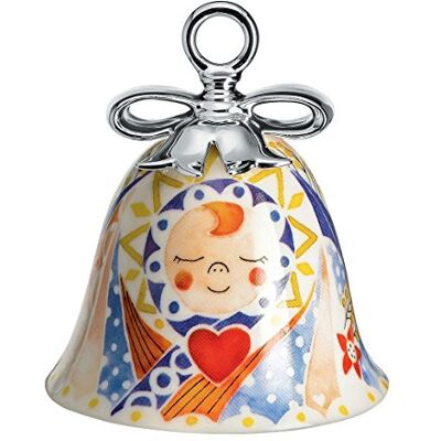 Alessi Porcelana decorativa navideña, multicolor, 7,2 x 7,2 x 8,5 cm Alessi Porcelana decorativa navideña, multicolor, 7,2 x 7,2 x 8,5 cm