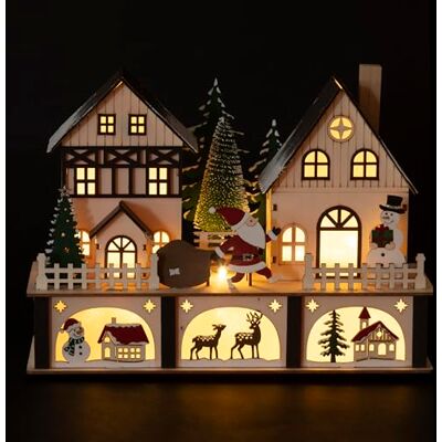 GALILEO Decoración de Navidad, De Madera, Multicolor, Estándar GALILEO Decoración de Navidad, De Madera, Multicolor, Estándar