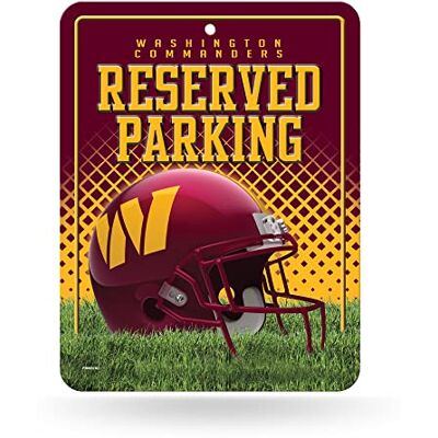 Rico Industries NFL Football Washington Commanders 8.5" x 11" Fibra de carbono Metal Parking Sign ideal para el hombre Cueva, Habitación de la cama, Oficina, Home Décor Rico Industries NFL Football Washington Commanders 8.5" x 11" Fibra de carbono Metal Parking Sign ideal para el hombre Cueva, Habitación de la cama, Oficina, Home Décor
