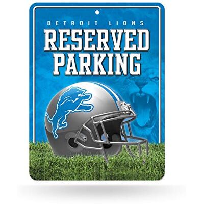 Rico Industries Fan Shop NFL Detroit Lions 8 11 pulgadas letrero de estacionamiento de metal, color del equipo, 8.5 x 11 pulgadas Rico Industries Fan Shop NFL Detroit Lions 8 11 pulgadas letrero de estacionamiento de metal, color del equipo, 8.5 x 11 pulgadas