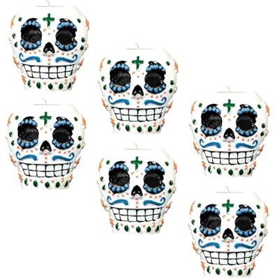 Beistle Portavelas (6 Unidades), diseño de Día de los Muertos Beistle Portavelas (6 Unidades), diseño de Día de los Muertos