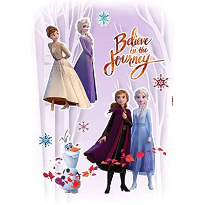 Komar Frozen Adhesivo decorativo para pared (50 x 70 cm), diseño de Believe in The Journey Komar Frozen Adhesivo decorativo para pared (50 x 70 cm), diseño de Believe in The Journey