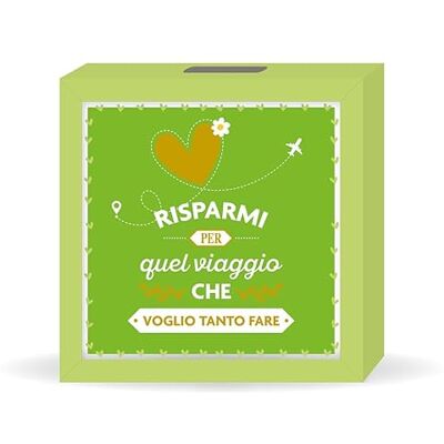Creative Salvadenero de Madera Regalo cumpleaños con la inscripción Ahorrar para EL Viaje Que Quiero Tan Hacer Creative Salvadenero de Madera Regalo cumpleaños con la inscripción Ahorrar para EL Viaje Que Quiero Tan Hacer