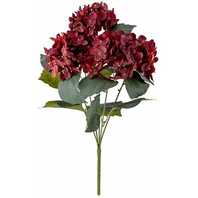 BLOOMINGVILLE Hydrangea Flor Artificial roja – Flor Artificial 38 x 30,5 cm, decoración Festiva para jarrones y arreglos de Mesa BLOOMINGVILLE Hydrangea Flor Artificial roja – Flor Artificial 38 x 30,5 cm, decoración Festiva para jarrones y arreglos de Mesa