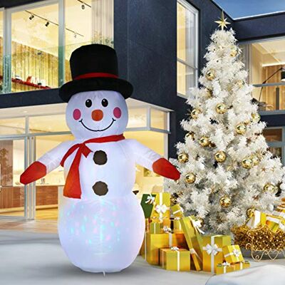 Uten 120 CM Muñeco de Nieve Inflable, 4 Pies Inflable Muñeco de Navideño Nieve con Luz LED, IP44 Decoración Navideña Inflable Impermeable con Cuerda de Clavos Fija Apto para Interior y Exterior Uten 120 CM Muñeco de Nieve Inflable, 4 Pies Inflable Muñeco de Navideño Nieve con Luz LED, IP44 Decoración Navideña Inflable Impermeable con Cuerda de Clavos Fija Apto para Interior y Exterior