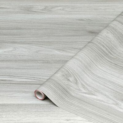 Película adhesiva efecto madera gris claro - 2m x 67,5cm Película adhesiva efecto madera gris claro - 2m x 67,5cm