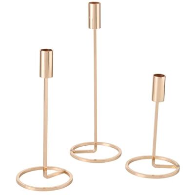 Boltze Fio Candelabro (3 Piezas, Metal, 20/26/32 cm de Alto, diseño Moderno, decoración de jardín, decoración de Mesa, Accesorios para Velas) Boltze Fio Candelabro (3 Piezas, Metal, 20/26/32 cm de Alto, diseño Moderno, decoración de jardín, decoración de Mesa, Accesorios para Velas)