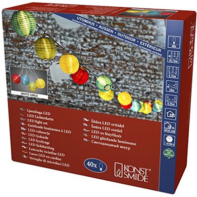Konstsmide 4161 – 502 guirnalda led, plástico, color blanco Konstsmide 4161 – 502 guirnalda led, plástico, color blanco