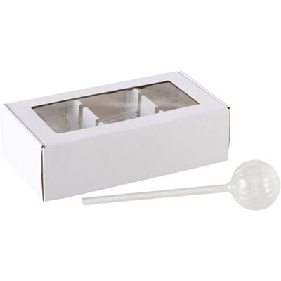 Boltze Bolpa Tapón de riego (2 Piezas, Cristal Transparente, 24 x 6 x 6 cm, Brillante, Forma de Bola, dispensador de Agua para Plantas y Flores, riego de Plantas) Boltze Bolpa Tapón de riego (2 Piezas, Cristal Transparente, 24 x 6 x 6 cm, Brillante, Forma de Bola, dispensador de Agua para Plantas y Flores, riego de Plantas)