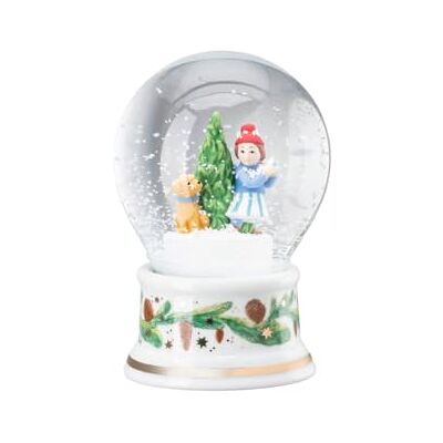 Hutschenreuther Colección de Navidad 2025, Bola de Nieve, Juegos de Navidad, Altura 12 cm, artículo del año Hutschenreuther Colección de Navidad 2025, Bola de Nieve, Juegos de Navidad, Altura 12 cm, artículo del año