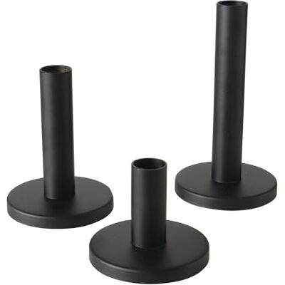 Boltze Malko Candelabro (3 piezas, hierro, diseño moderno, para velas de barra, candelabro, candelabro, accesorios para velas) Boltze Malko Candelabro (3 piezas, hierro, diseño moderno, para velas de barra, candelabro, candelabro, accesorios para velas)