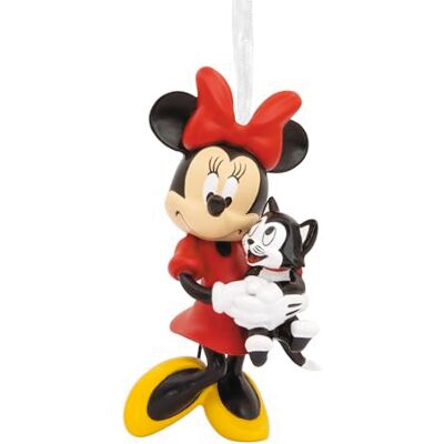 Hallmark Adorno de Minnie Mouse y Figaro, decoración de árbol de Disney, Adorno Colgante de Disney, Adorno Colgante de Navidad, Regalos para Navidad Hallmark Adorno de Minnie Mouse y Figaro, decoración de árbol de Disney, Adorno Colgante de Disney, Adorno Colgante de Navidad, Regalos para Navidad
