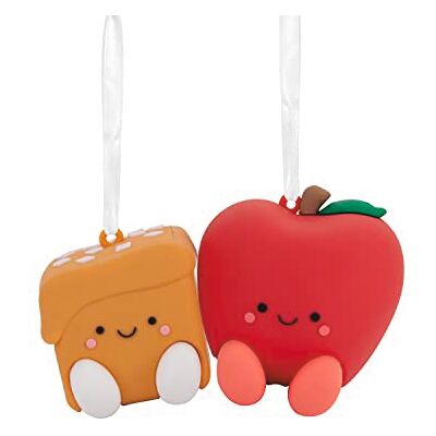 Hallmark Better Together Adornos magnéticos de Navidad de Manzana y Caramelo, Juego de 2, inastillables Hallmark Better Together Adornos magnéticos de Navidad de Manzana y Caramelo, Juego de 2, inastillables