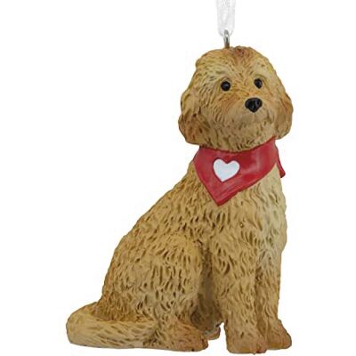 Hallmark Goldendoodle Adorno navideño Hallmark Goldendoodle Adorno navideño