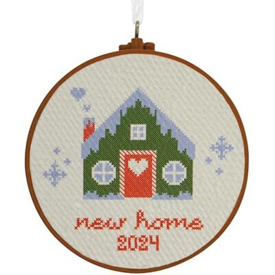 Hallmark Adorno navideño de Punto de Cruz 2024 Hallmark Adorno navideño de Punto de Cruz 2024