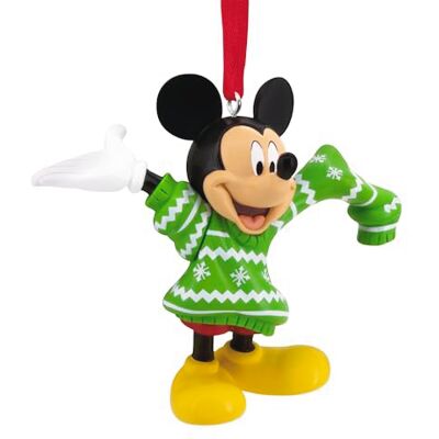 Hallmark Adorno de Mickey Mouse y Puente de Gran tamaño, decoración de árbol de Disney, Adorno Colgante de Disney, Adorno Colgante de Navidad, Regalos para Navidad Hallmark Adorno de Mickey Mouse y Puente de Gran tamaño, decoración de árbol de Disney, Adorno Colgante de Disney, Adorno Colgante de Navidad, Regalos para Navidad