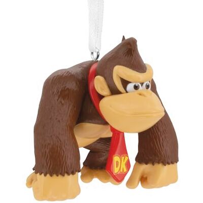 Hallmark Donkey Kong Adorno Colgante para árbol de Nintendo, Adorno Colgante de Resina, Adorno Colgante de Navidad, Regalos para Navidad Hallmark Donkey Kong Adorno Colgante para árbol de Nintendo, Adorno Colgante de Resina, Adorno Colgante de Navidad, Regalos para Navidad