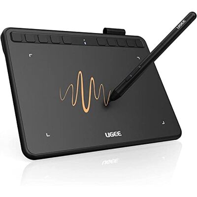 Ugee Tableta gráfica S640 con lápiz, 8192 Niveles de presión y 10 Teclas Tableta gráfica de 6,3×4 pulgadas para niños y principiantes: dibujar, editar y diseñar en Windows, Mac, Linux y Android. Ugee Tableta gráfica S640 con lápiz, 8192 Niveles de presión y 10 Teclas Tableta gráfica de 6,3×4 pulgadas para niños y principiantes: dibujar, editar y diseñar en Windows, Mac, Linux y Android.