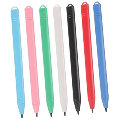 KUNYOS 7 lápices capacitivos LCD, bolígrafo de dibujo de repuesto, para escritura Bolígrafos LCD para tableta, escritura suave y precisa, varios colores, para aprendizaje y uso creativo KUNYOS 7 lápices capacitivos LCD, bolígrafo de dibujo de repuesto, para escritura Bolígrafos LCD para tableta, escritura suave y precisa, varios colores, para aprendizaje y uso creativo