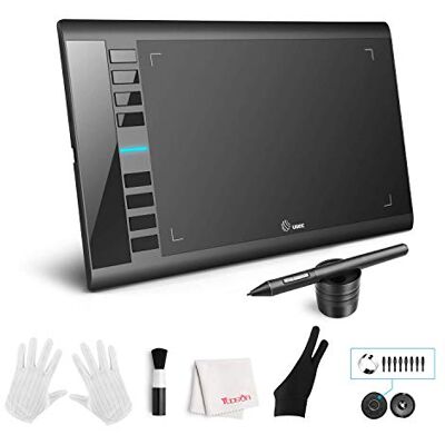 Ugee M708 Tableta Gráfica, 10 x 6 Pulgadas Gran Tableta de Dibujo, 8192 Niveles de Presión Lápiz sin Batería,Compatible con Windows 10/8/7 Mac Os Artista, Diseñador, Aficionado Ugee M708 Tableta Gráfica, 10 x 6 Pulgadas Gran Tableta de Dibujo, 8192 Niveles de Presión Lápiz sin Batería,Compatible con Windows 10/8/7 Mac Os Artista, Diseñador, Aficionado