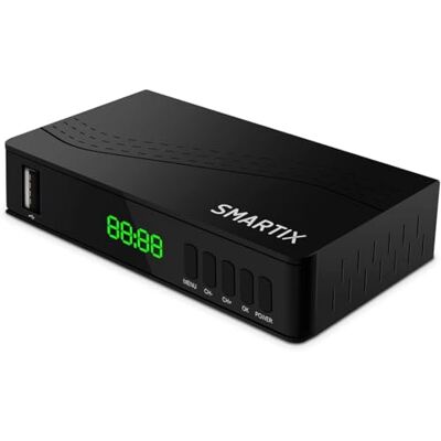 Atlantis Smartix DH18 Digital Terrestre DVBT/DVBT2/HEVC mpeg2/mpeg4 H264/H265 Grabación programada, Color Negro Atlantis Smartix DH18 Digital Terrestre DVBT/DVBT2/HEVC mpeg2/mpeg4 H264/H265 Grabación programada, Color Negro